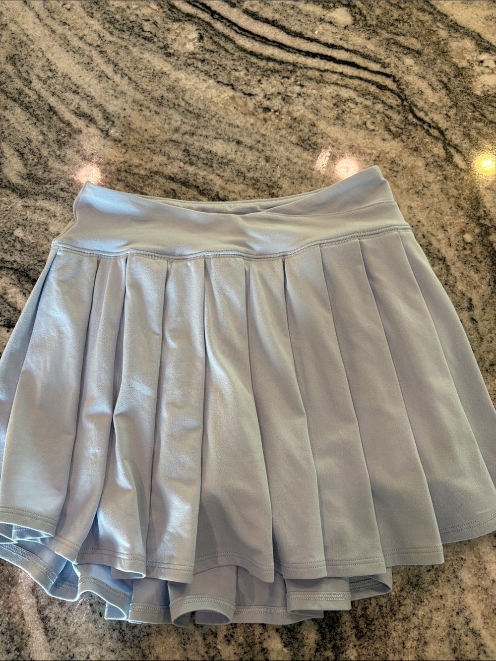 abercrombie kids Light Blue Pleated Skater Skort